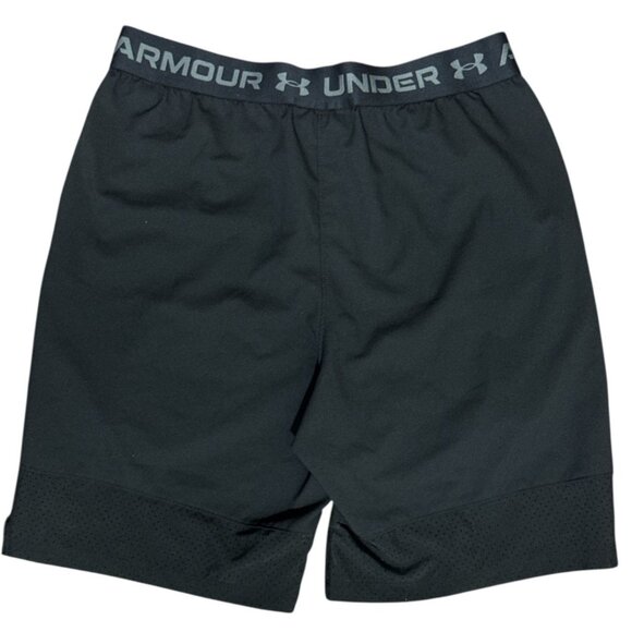 NWOT Under Armour Mens Shorts Size M Black Athletic Logo On Elastic Waistband - Picture 3 of 6